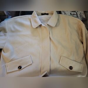 Ladies Final Touch Cream Short Waist Jacket sz M